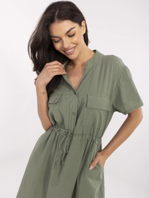 Sukienka MI-SK-109898.68 khaki