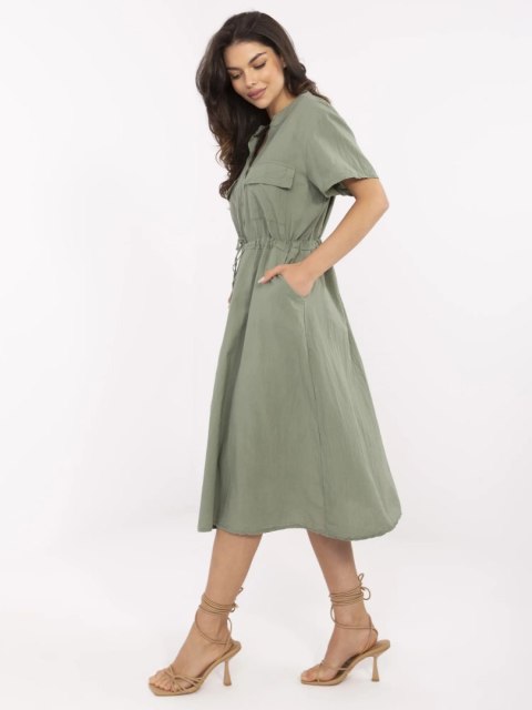 Sukienka MI-SK-109898.68 khaki