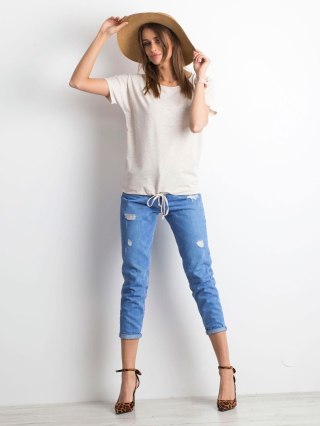 T-shirt RV-TS-4834.64P jasny beżowy XS