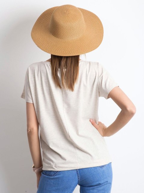 T-shirt RV-TS-4834.64P jasny beżowy XS
