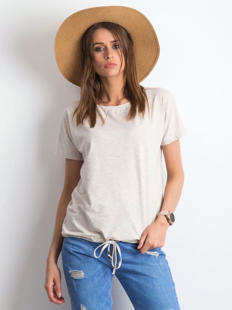 T-shirt RV-TS-4834.64P jasny beżowy XS
