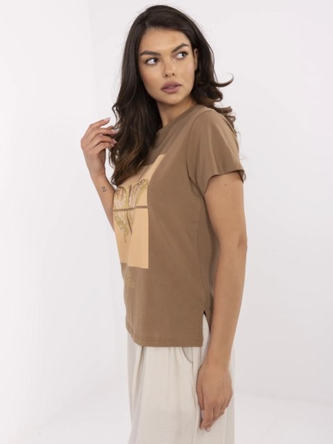T-shirt CLM-TS-1704.85 jasny brązowy L T-shirt CLM-TS-1704.85 jasny brązowy L
