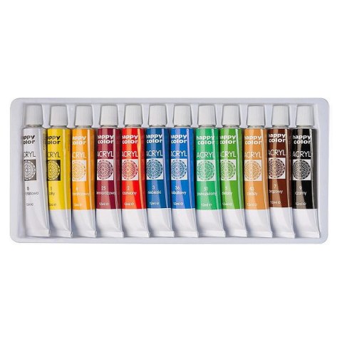 Farba akrylowa Happy Color Happy Color kolor: mix 12ml (HA 7370 0012-K12) Farba akrylowa Happy Color Happy Color kolor: mix 12ml (HA 7370 0012-K12)