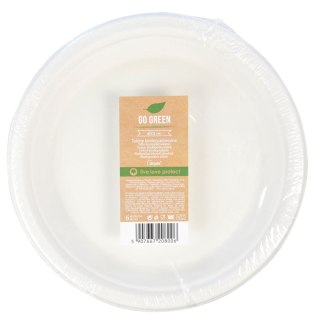 Talerz jednorazowy Arpex trzcina cukrowa 23 cm papier śr. 230mm 6 szt (KG8006)