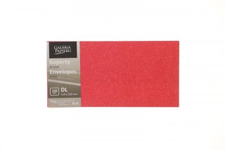 Koperta Argo DL czerwona [mm:] 99x210 (282124) 10 sztuk