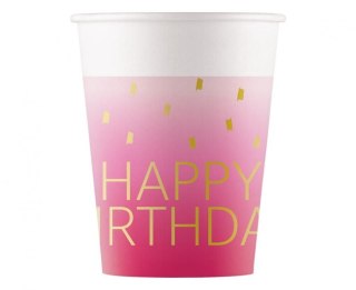 Kubek jednorazowy Godan Blue Happy Birthday, Decorata papier 200ml (96624)