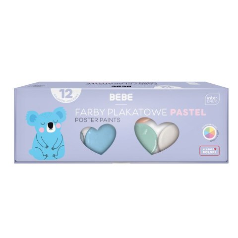 Farby plakatowe Bebe BB 12kol 5902277334169 kolor: mix 20ml 20 kolor. (20ml) Farby plakatowe Bebe BB 12kol 5902277334169 kolor: mix 20ml 20 kolor. (20ml)