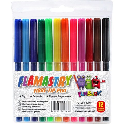 Flamaster Fun&Joy 12 kol. (FJ1003-12PP) Flamaster Fun&Joy 12 kol. (FJ1003-12PP)