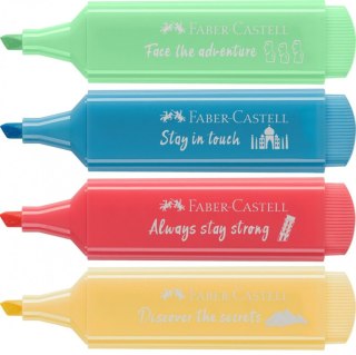 Zakreślacz Faber Castell Pastelowy 4 kol. mix 1,0-5,0mm (254625 FC)