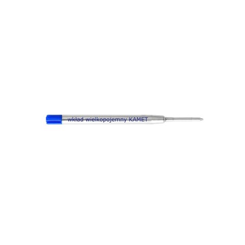 Wkład do długopisu wielkopojemny Kamet wielkopojemny METAL niebieski 0,6-1,0mm (K-1021) Wkład do długopisu wielkopojemny Kamet wielkopojemny METAL niebieski 0,6-1,0mm (K-1021)