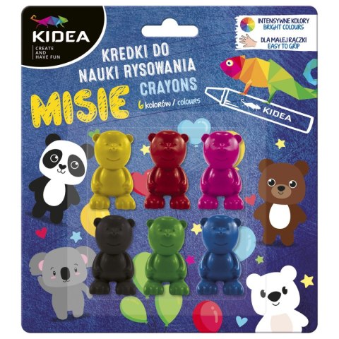 Kredki świecowe Derform Kidea KMNR6KKA Kredki świecowe Derform Kidea KMNR6KKA