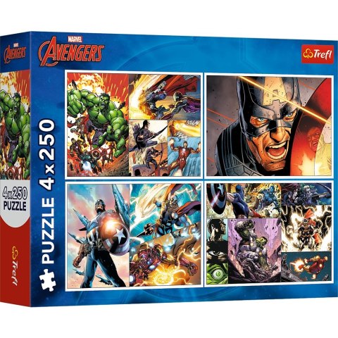 Puzzle Trefl Avengers 4x250 el. (13309) Puzzle Trefl Avengers 4x250 el. (13309)