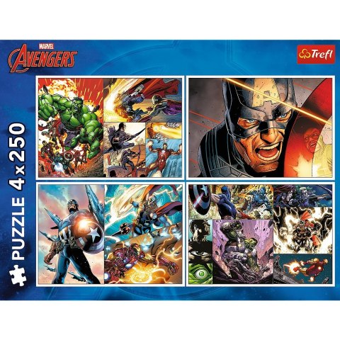 Puzzle Trefl Avengers 4x250 el. (13309) Puzzle Trefl Avengers 4x250 el. (13309)