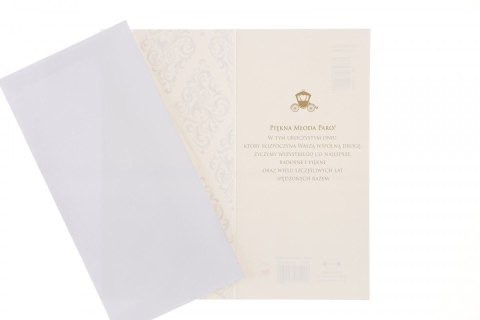 Kartka składana Pol-mak Ślub DLUX DL Kartka składana Pol-mak Ślub DLUX DL