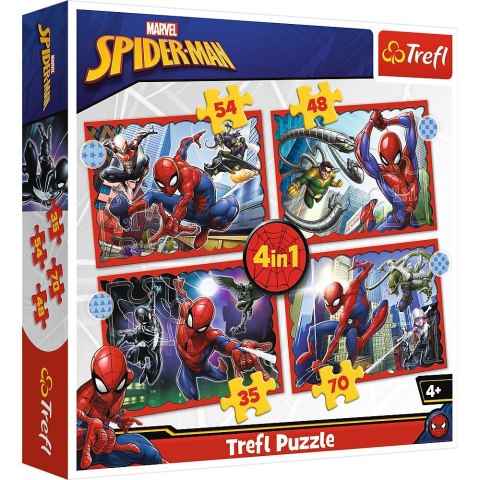Puzzle Trefl Spider Man 4w1 el. (34384) Puzzle Trefl Spider Man 4w1 el. (34384)