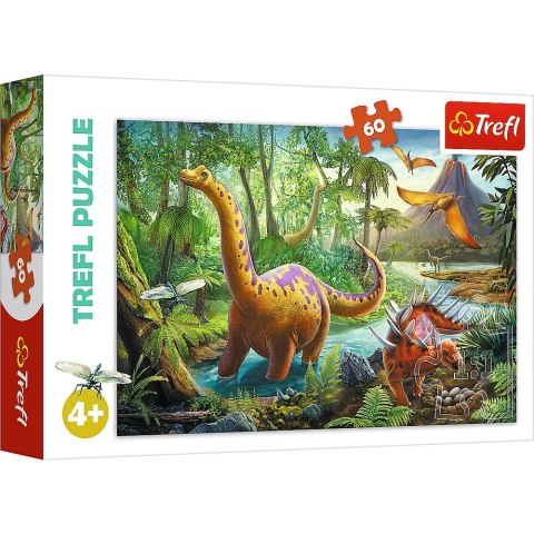 Puzzle Trefl wędrówka dinozaurów 60 el. (17319) Puzzle Trefl wędrówka dinozaurów 60 el. (17319)