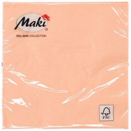 Serwetki Pol-mak łososiowy papier [mm:] 330x330 (15)