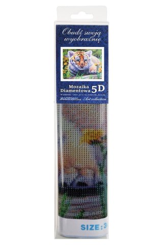 Zestaw kreatywny Flamingo Line Diamentowa mozaika 30x40cm Tygrys (TMF24324)