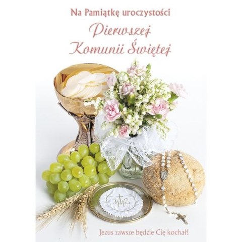 Kartka składana Pol-Mak komunia B6 Kartka składana Pol-Mak komunia B6
