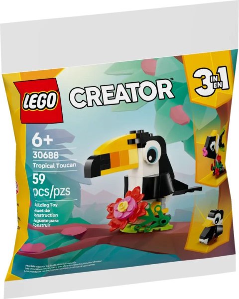Klocki konstrukcyjne Lego Creator Tropikalny tukan (30688) Klocki konstrukcyjne Lego Creator Tropikalny tukan (30688)