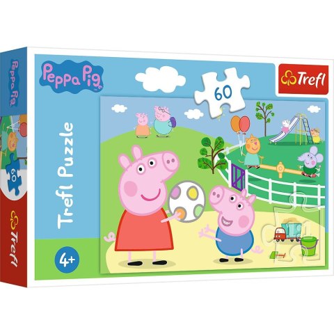 Puzzle Trefl Peppa Pig Zabawy w gronie przyjaciół 60 el. (17356) Puzzle Trefl Peppa Pig Zabawy w gronie przyjaciół 60 el. (17356)