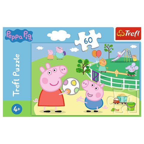 Puzzle Trefl Peppa Pig Zabawy w gronie przyjaciół 60 el. (17356) Puzzle Trefl Peppa Pig Zabawy w gronie przyjaciół 60 el. (17356)