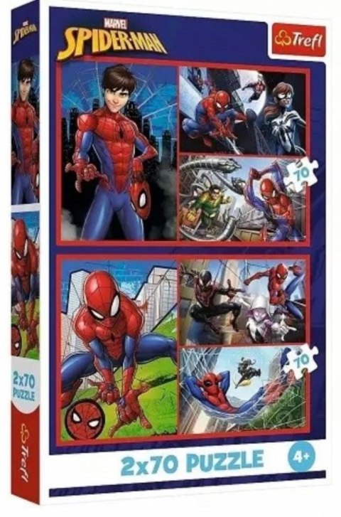 Puzzle Trefl Spiderman Pajęcze historie 140 el. (34443) Puzzle Trefl Spiderman Pajęcze historie 140 el. (34443)
