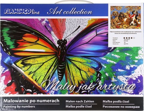 Zestaw kreatywny Flamingo Line Malowanie po numerach 30x40cm Psy (FSY166) Zestaw kreatywny Flamingo Line Malowanie po numerach 30x40cm Psy (FSY166)