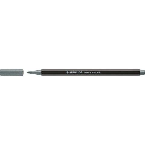 Flamaster Stabilo Pen 68 metallic srebrny 1 kol. (68/805) Flamaster Stabilo Pen 68 metallic srebrny 1 kol. (68/805)