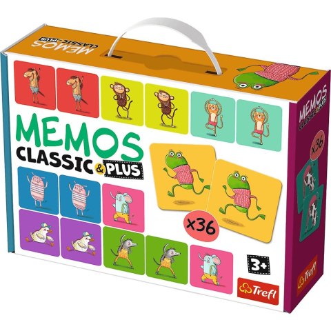 Gra pamięciowa Trefl Memos Classic & Plus, Ruch i dźwięk - zwierzaki (02271) Gra pamięciowa Trefl Memos Classic & Plus, Ruch i dźwięk - zwierzaki (02271)