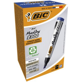 Marker permanentny Bic Marking 2300 niebieski 3,7-5,5mm ścięta końcówka (8209253)