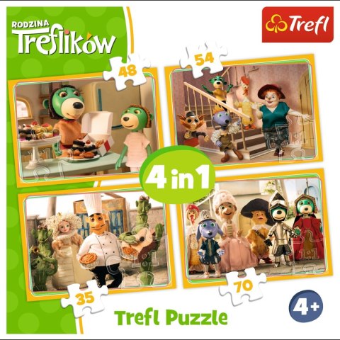 Puzzle Trefl 4w1 el. (34318) Puzzle Trefl 4w1 el. (34318)