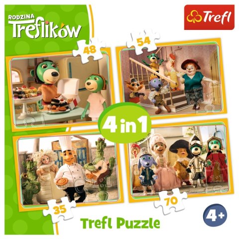 Puzzle Trefl 4w1 el. (34318) Puzzle Trefl 4w1 el. (34318)