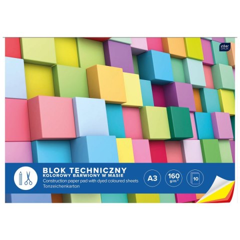 Blok techniczny Interdruk A3 mix 170g 10k (BLTA3K) Blok techniczny Interdruk A3 mix 170g 10k (BLTA3K)