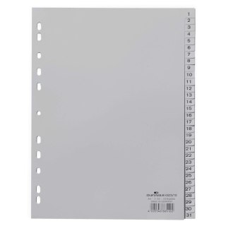 Przekładka numeryczna Durable A4 szara (652310)