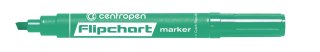 Marker do papieru Centropen 8560 zielony 1,0-4,6mm ścięta końcówka