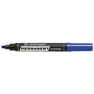 Marker permanentny Centropen 8576 niebieski 2,0-5,0mm ścięta końcówka