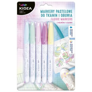 Marker specjalistyczny Kidea Pastel do tkanin mix okrągła końcówka (MPOT5KA)