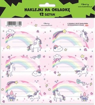 Naklejka na zeszyt Henry 2 Unicorn (5905701487790)