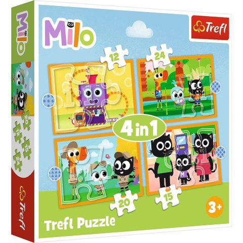 Puzzle Trefl Planeta Milo 4w1 el. (34654) Puzzle Trefl Planeta Milo 4w1 el. (34654)