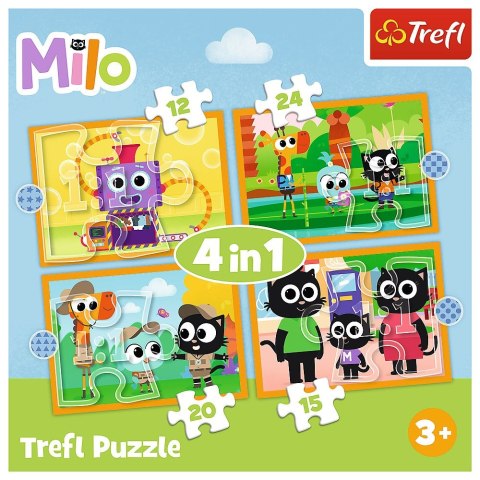 Puzzle Trefl Planeta Milo 4w1 el. (34654) Puzzle Trefl Planeta Milo 4w1 el. (34654)