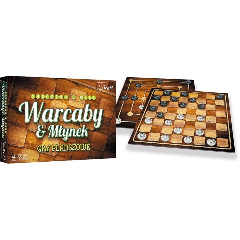 Gra planszowa Trefl Warcaby/Młynek klasyczne 01681 Warcaby / Młynek (01681) Gra planszowa Trefl Warcaby/Młynek klasyczne 01681 Warcaby / Młynek (01681)