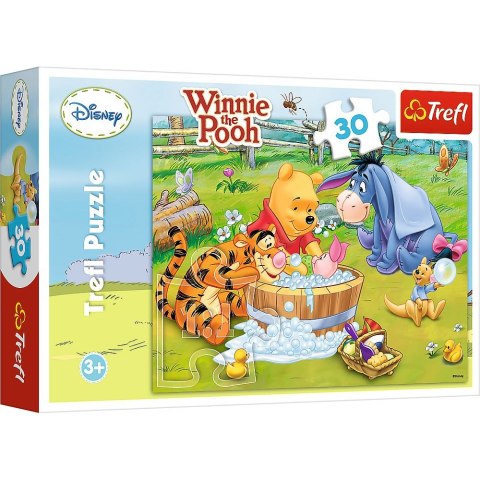 Puzzle Trefl Kąpiel Prosiaczka 30 el. (18198) Puzzle Trefl Kąpiel Prosiaczka 30 el. (18198)