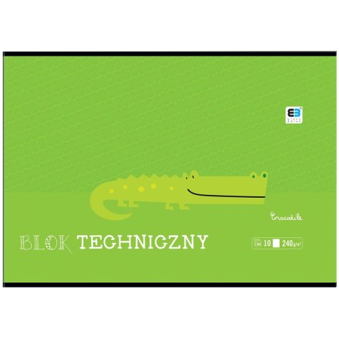 Blok techniczny Interdruk B&B KIDS A4 białe 240g 10k (BLTBB) Blok techniczny Interdruk B&B KIDS A4 białe 240g 10k (BLTBB)