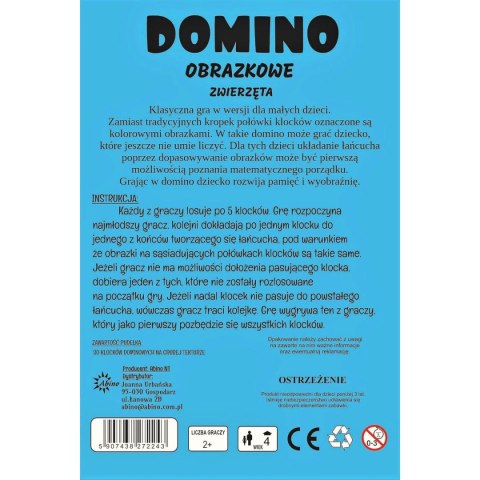 Gra logiczna Abino owoce Zwierzęta Domino Gra logiczna Abino owoce Zwierzęta Domino