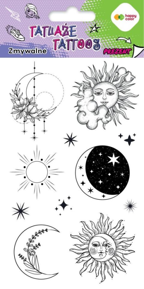Tatuaż Happy Color zmywalny SUN AND MOON (HA 4261 1020-UR02) Tatuaż Happy Color zmywalny SUN AND MOON (HA 4261 1020-UR02)