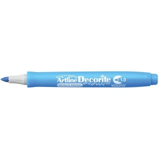 Marker permanentny Artline metaliczny decorite niebieski 1,0mm pędzelek końcówka (AR-033 1 8)