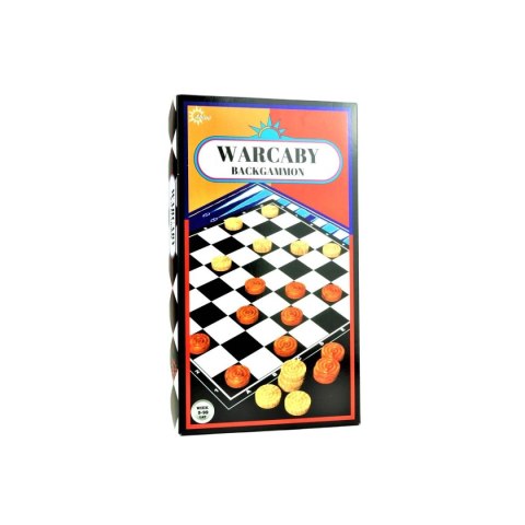 Gra planszowa Abino warcaby - backgammon WARCABY BACKGAMMON Gra planszowa Abino warcaby - backgammon WARCABY BACKGAMMON