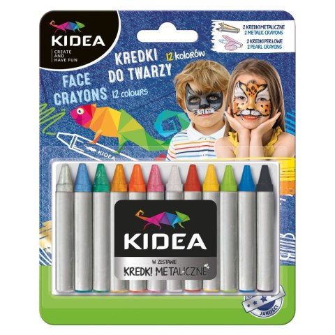 Farba do malowania twarzy Kidea Kidea 12 kolor. (KDT12KA) Farba do malowania twarzy Kidea Kidea 12 kolor. (KDT12KA)