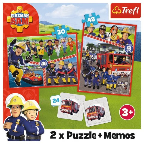 Puzzle Trefl Strażak Sam 2w1 el. (93334) Puzzle Trefl Strażak Sam 2w1 el. (93334)